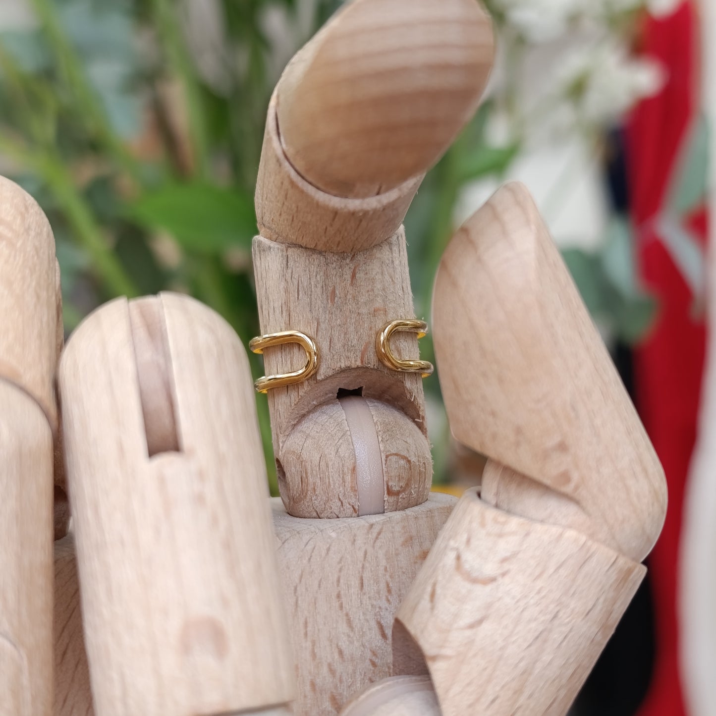 Anillo sello floreado