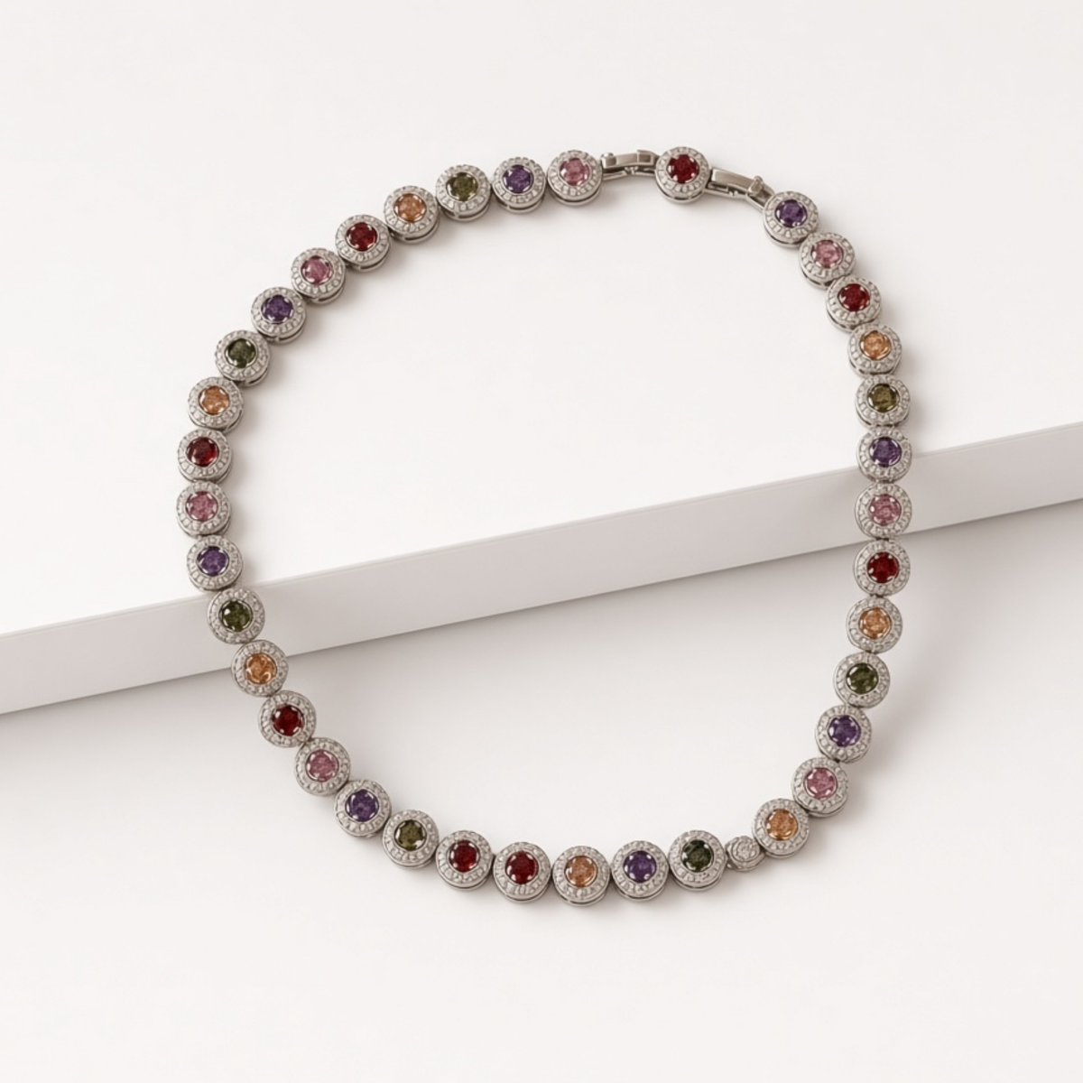 Collar chatones colores