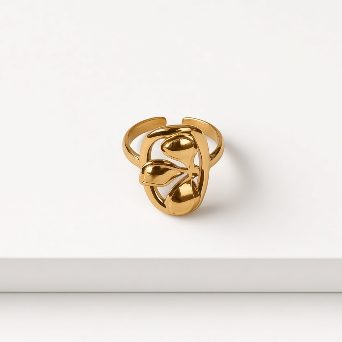 Anillo media flor