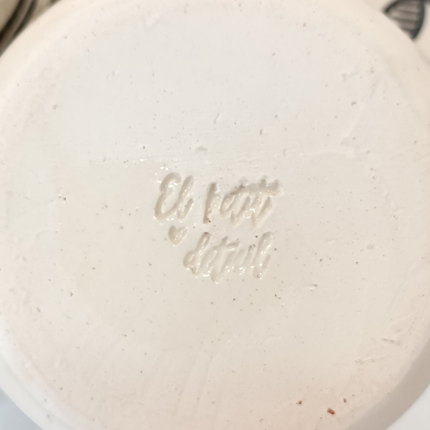 Conjunto de plato y taza grande