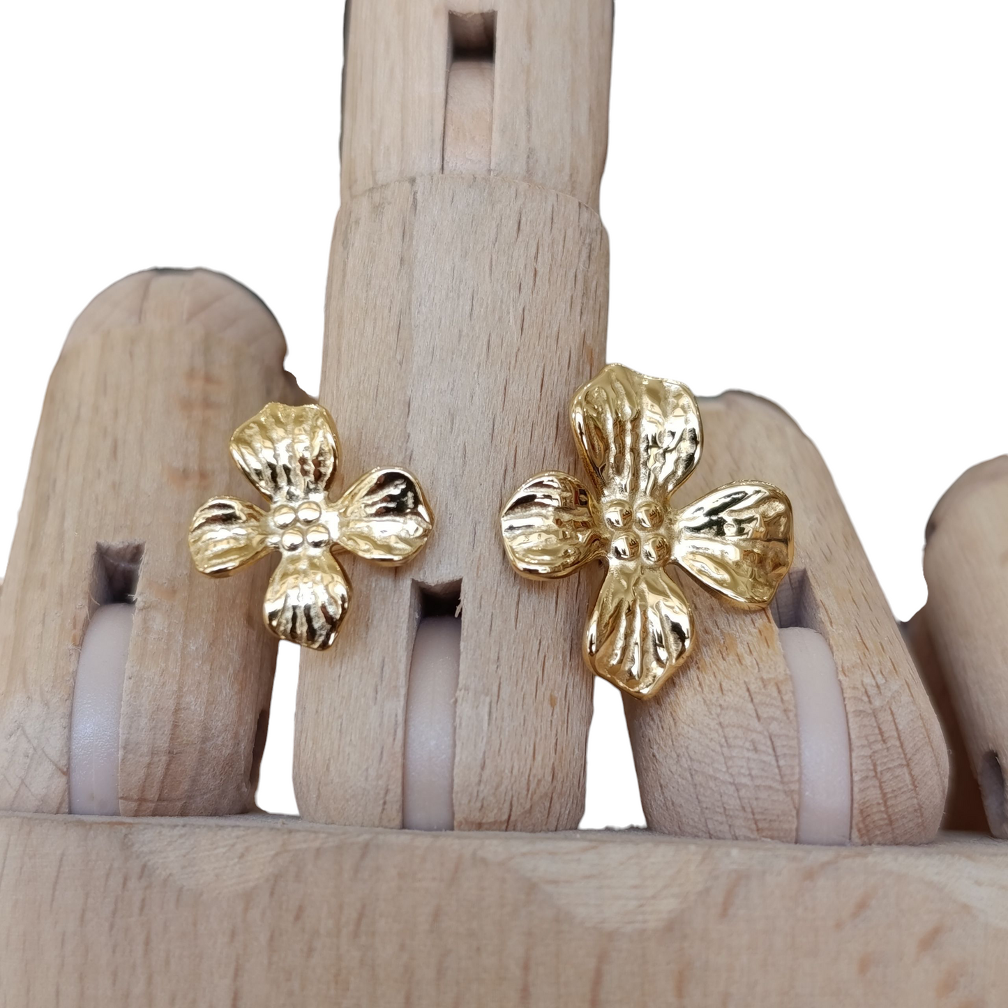 Anillo flor doble
