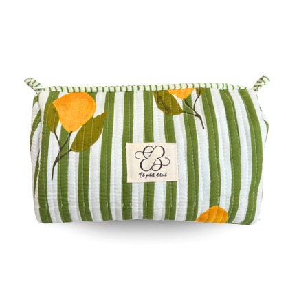 Neceser XL algodón limones