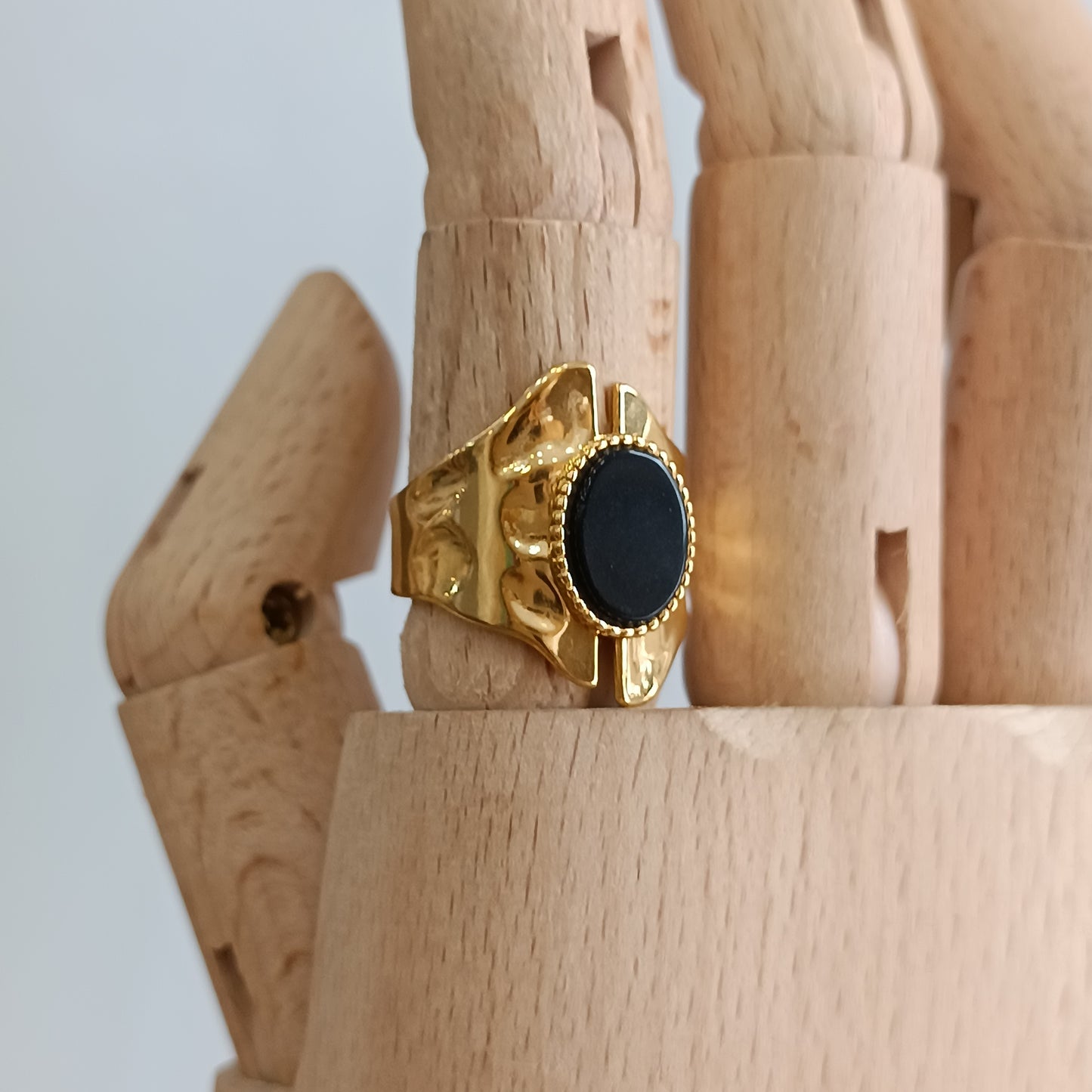 Anillo cinturón negro