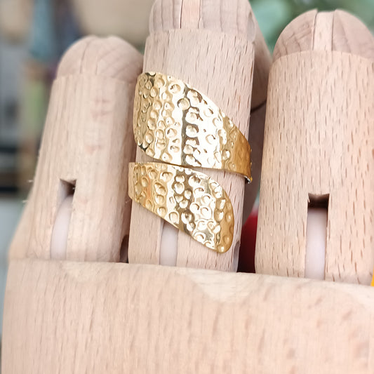 Anillo doble hoja