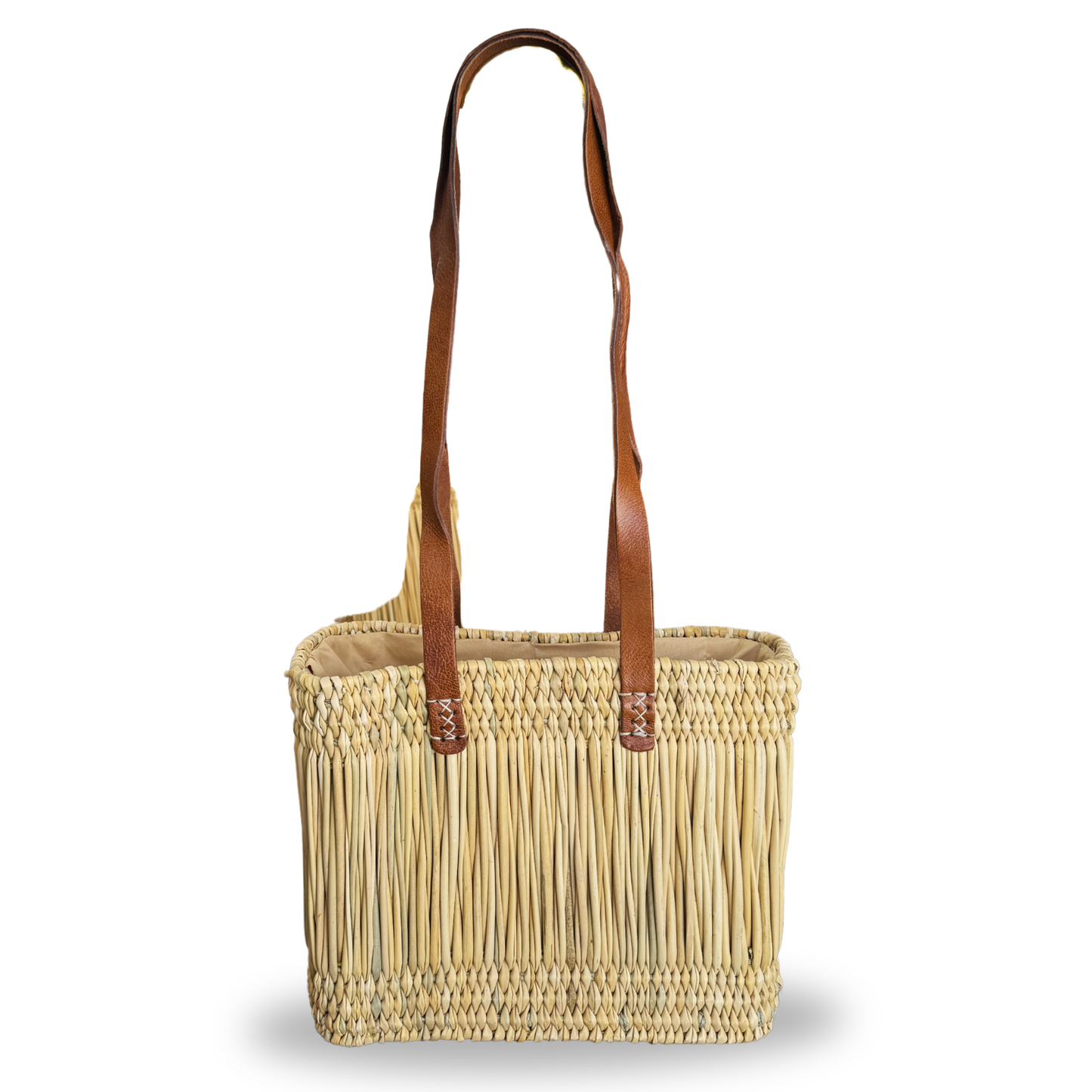 Cesta juncos natural