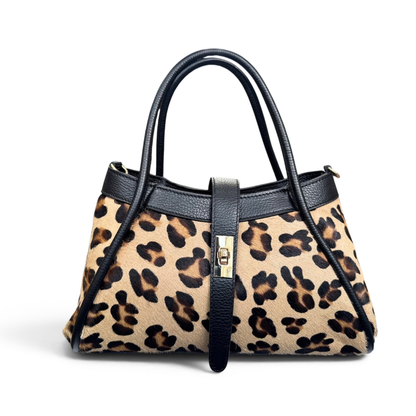 Mini baul print piel