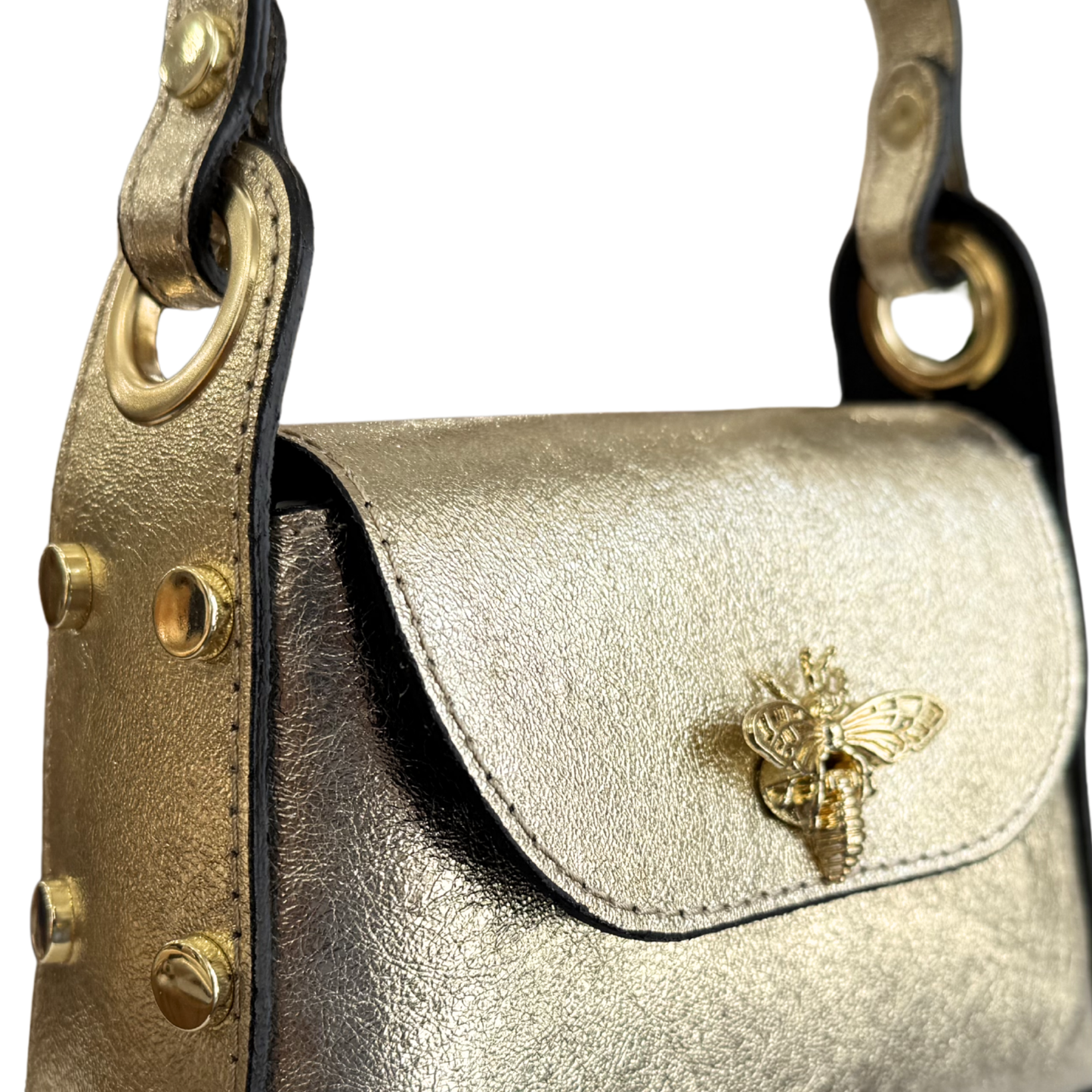 Bolso de piel petit abeille