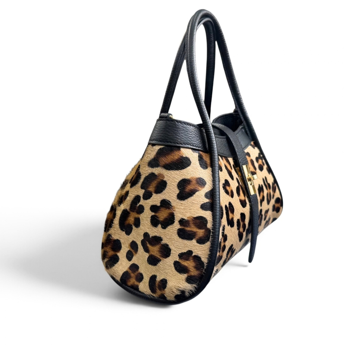 Mini baul print piel