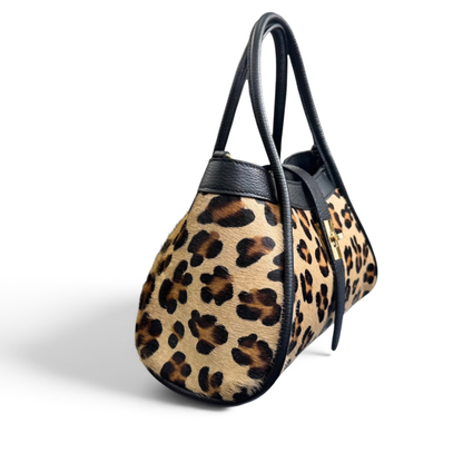 Mini baul print piel