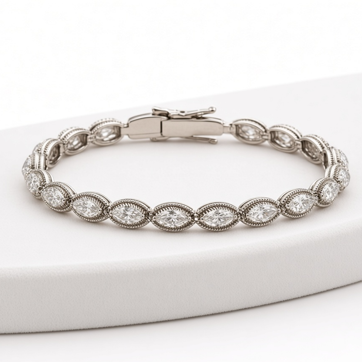 Pulsera lágrimas engarzadas