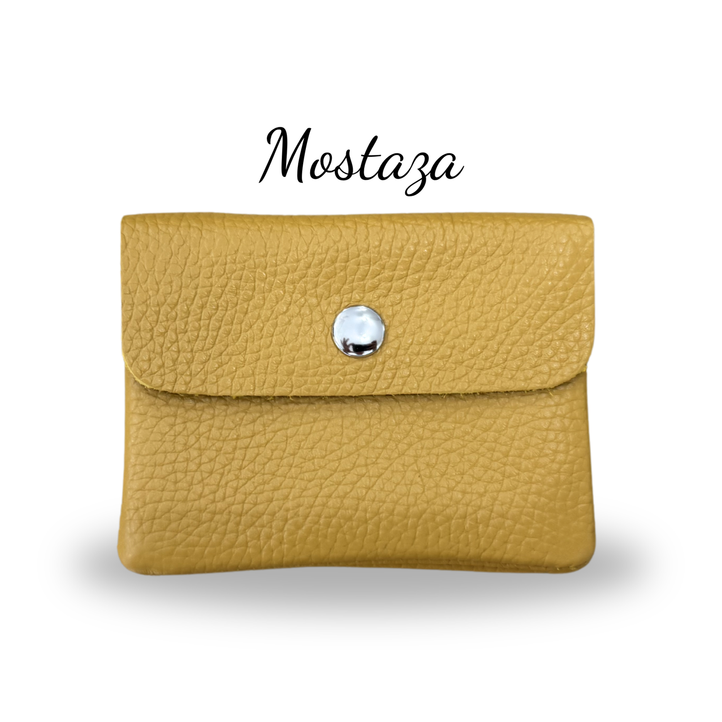 Porta-moedas em pele