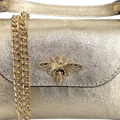 Bolso de piel petit abeille