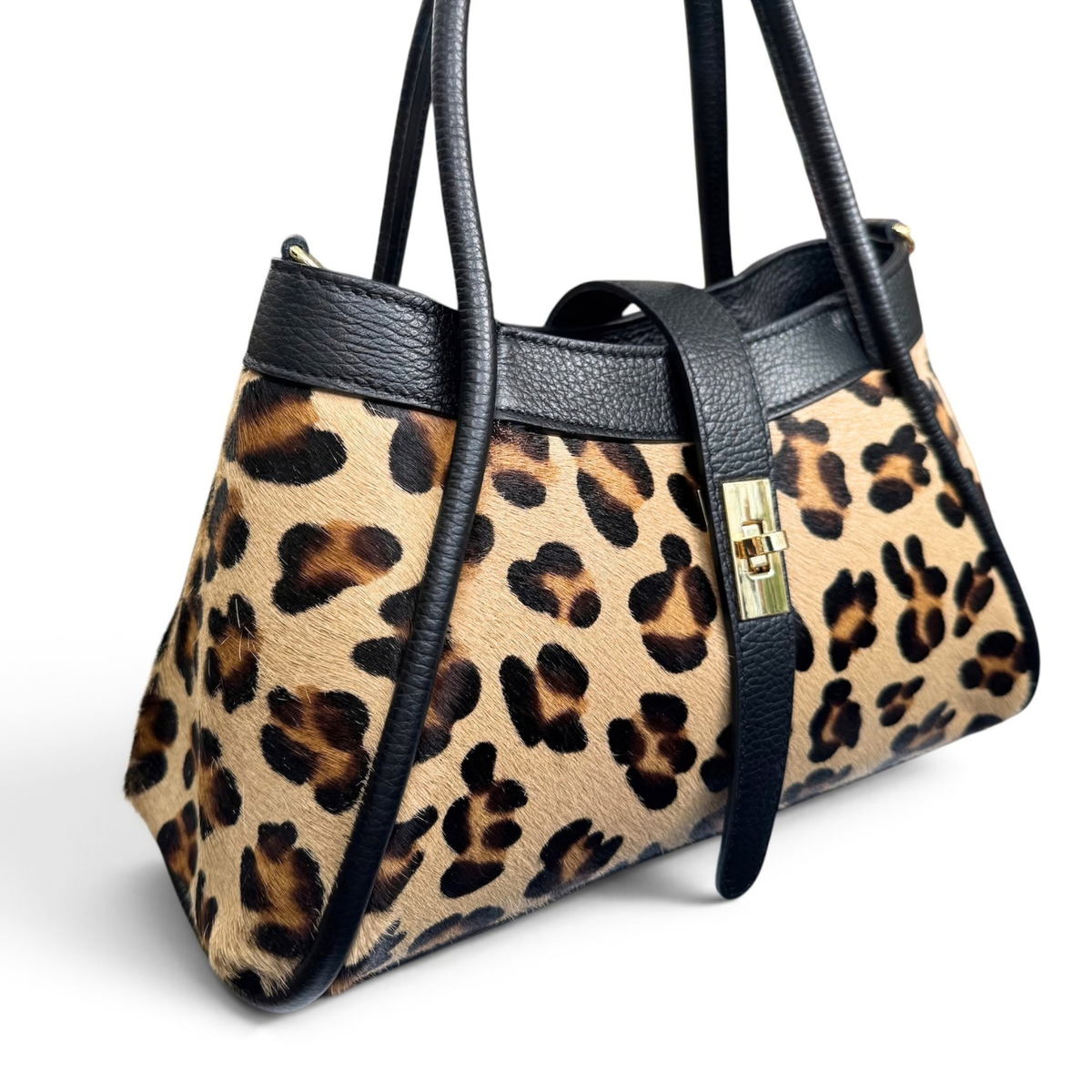 Mini baul print piel