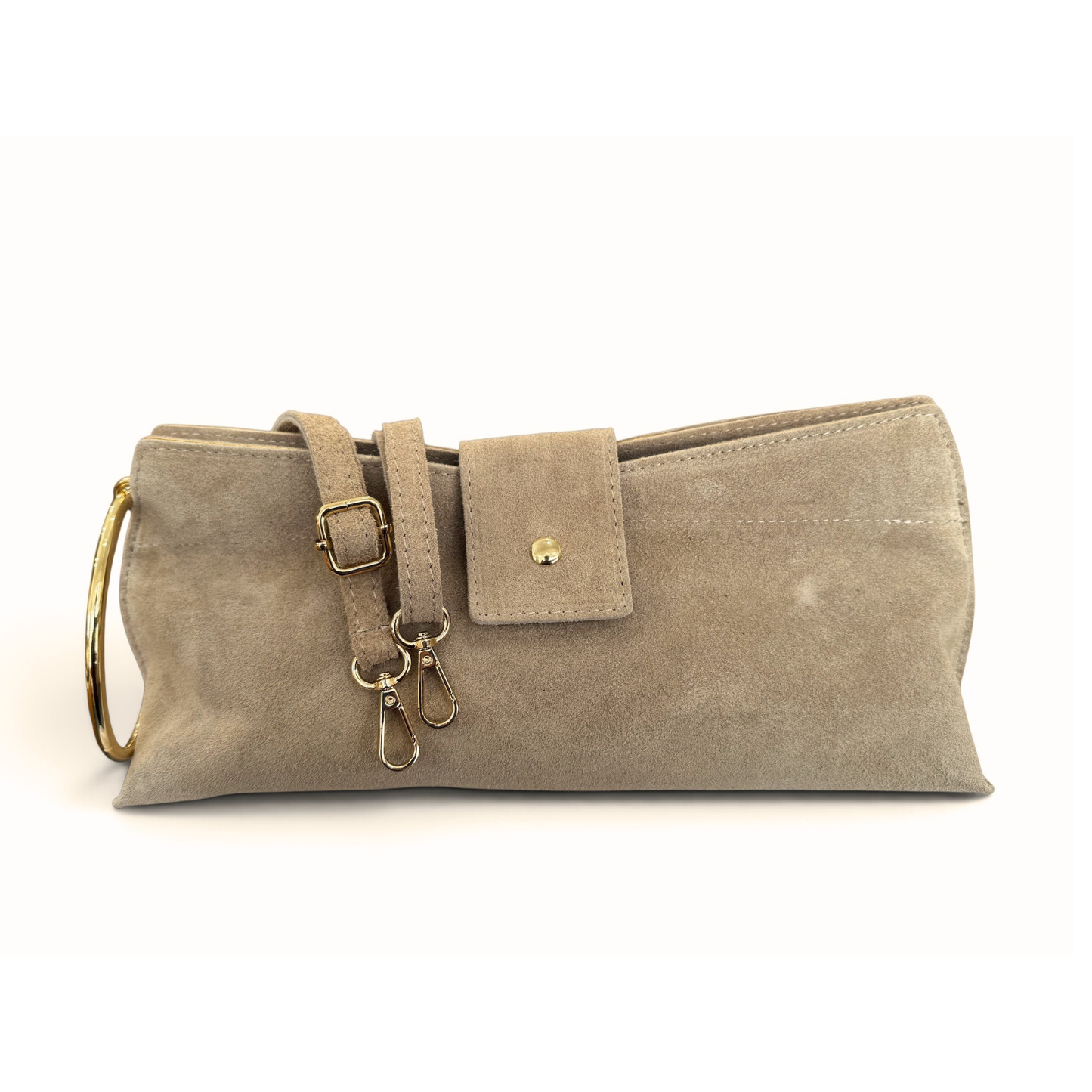Bolso de piel anilla