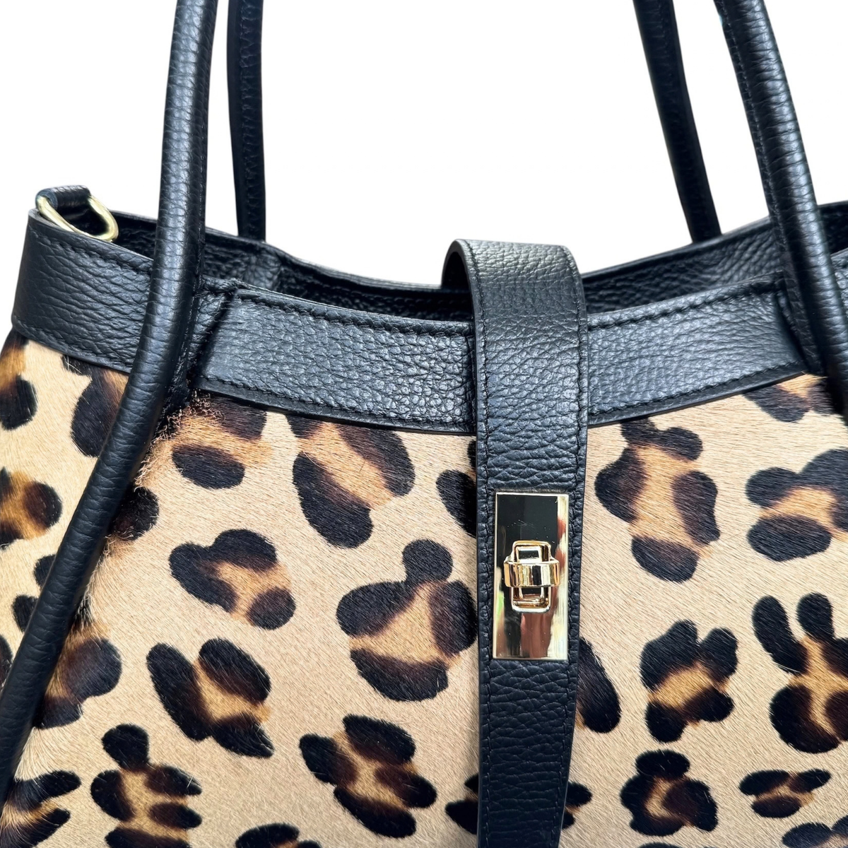 Mini baul print piel