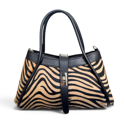 Mini baul print piel
