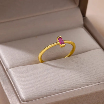 ANEL RETANGULAR FUCHSIA