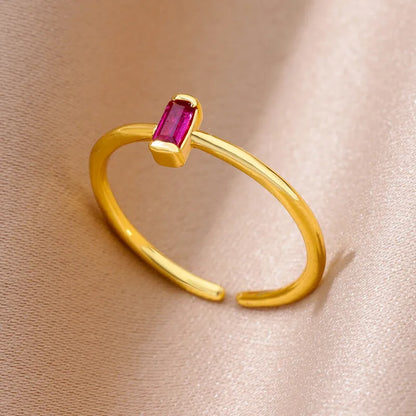 ANEL RETANGULAR FUCHSIA