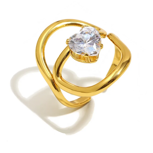 ANILLO CUORE CRISTAL