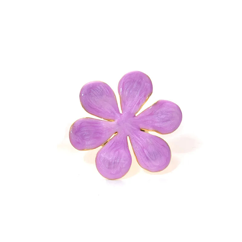 Anillo flor rosa