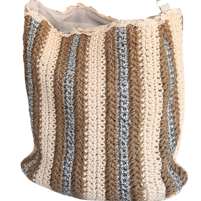 Bolso rafia y yute
