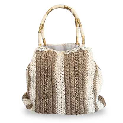 Bolso rafia y yute